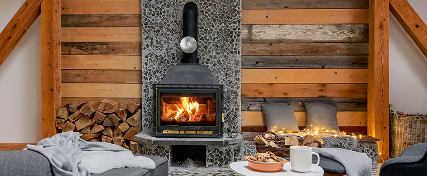 Thelin Hearth Products Direct Vent Gas Stove Fireplace Inspection in Kingsland, Georgia
